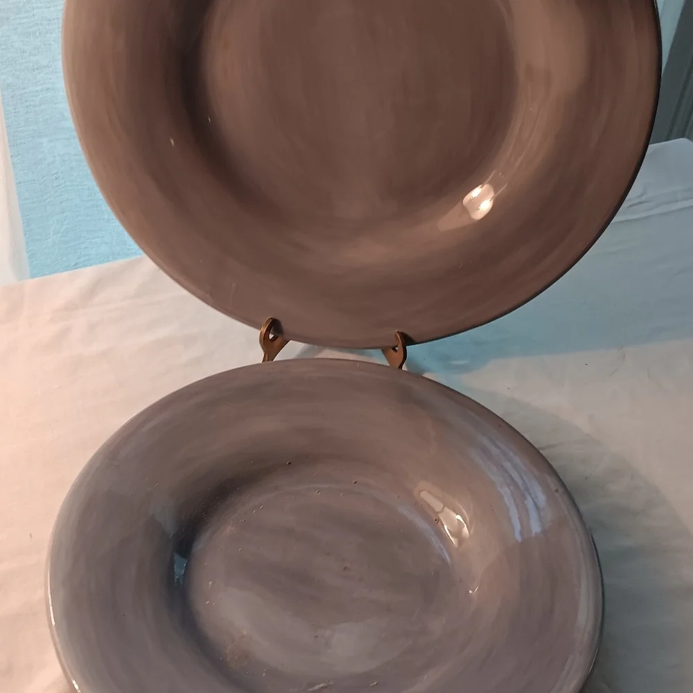 - 2 Pottery Barn Sausalito Plates Blue - Picture 5 of 9
